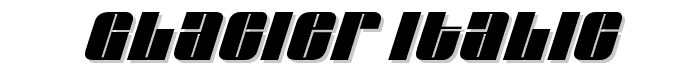 Glacier Italic font